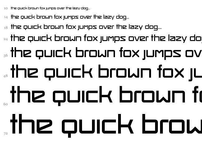 Smash Hit font waterfall